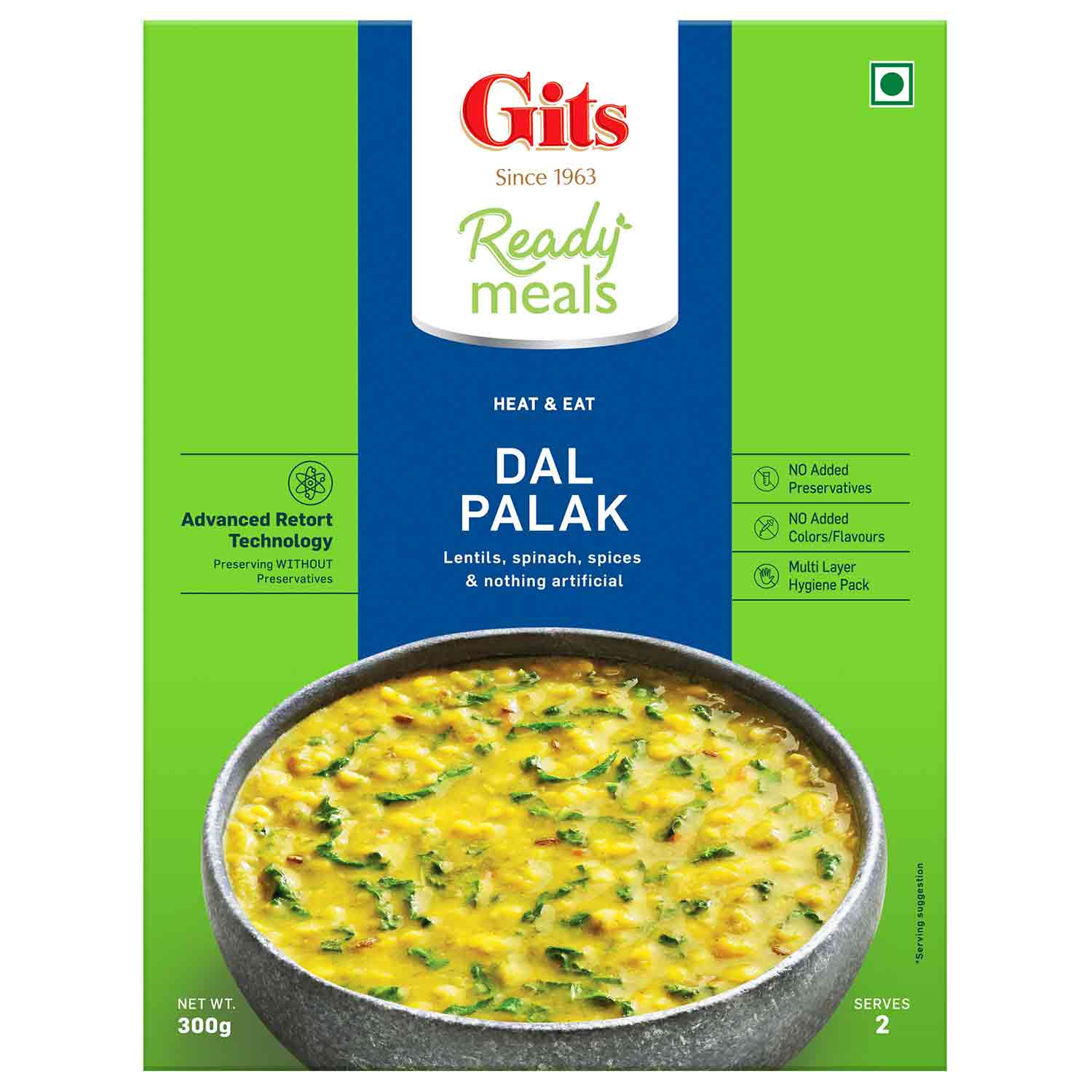 Dal Palak Pack of 2 Rs. 220 Gits Food