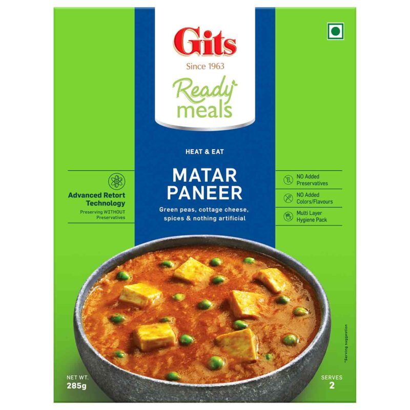 Matar Paneer Pack of 2 Rs. 290 Gits Food