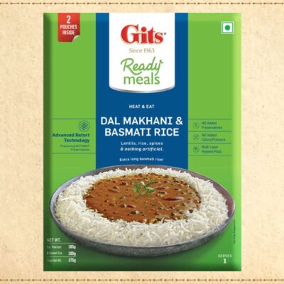 Basmati Rice 190 gm + Dal Makhani 185 gm - 375gm