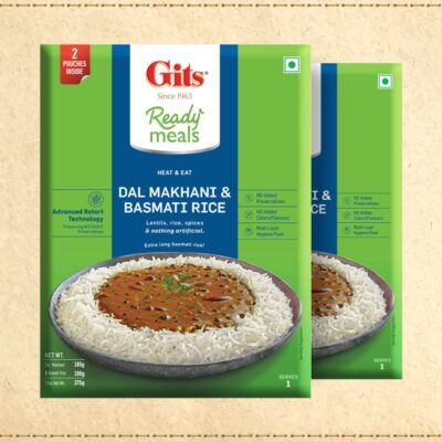 Basmati Rice 190Gm + Dal Makhani 185Gm- Pack of 2
