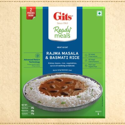 Basmati Rice 190 gm + Rajma Masala 185 gm - 375gm